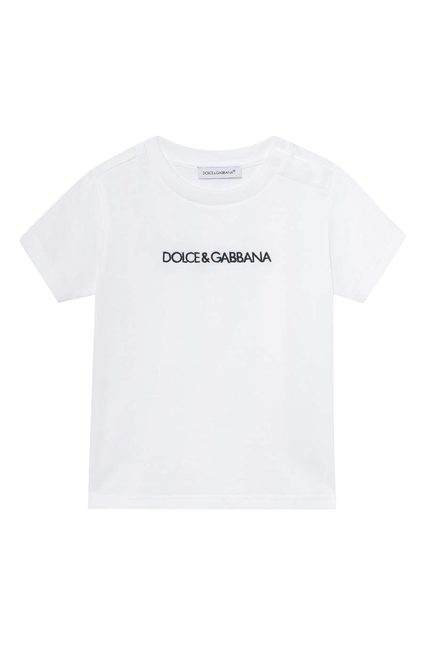 Dolce & Gabbana Embroidered Logo Jersey T-Shirt